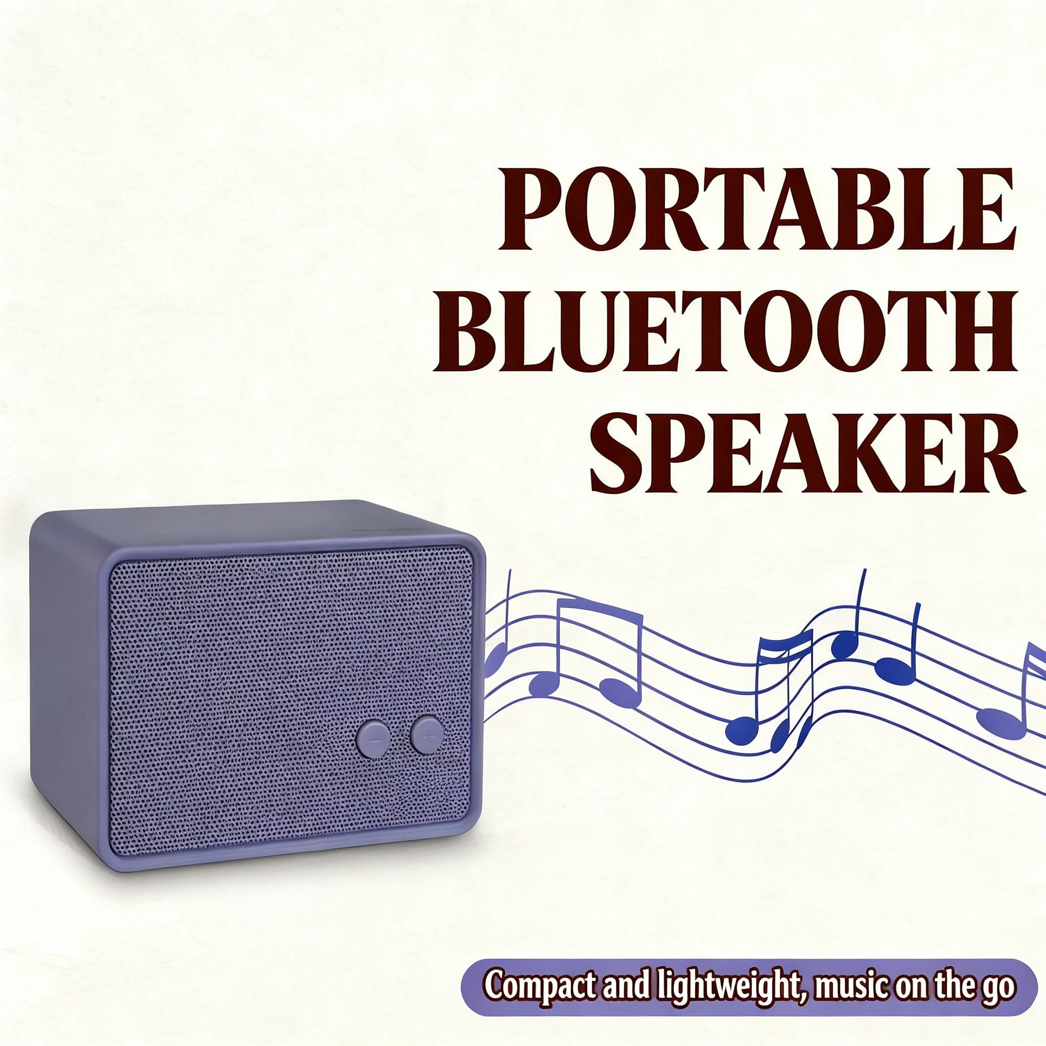 Altoparlante Bluetooth, audio HD da 5 W, Bluetooth V5.0, 12 ore di riproduzione, viola