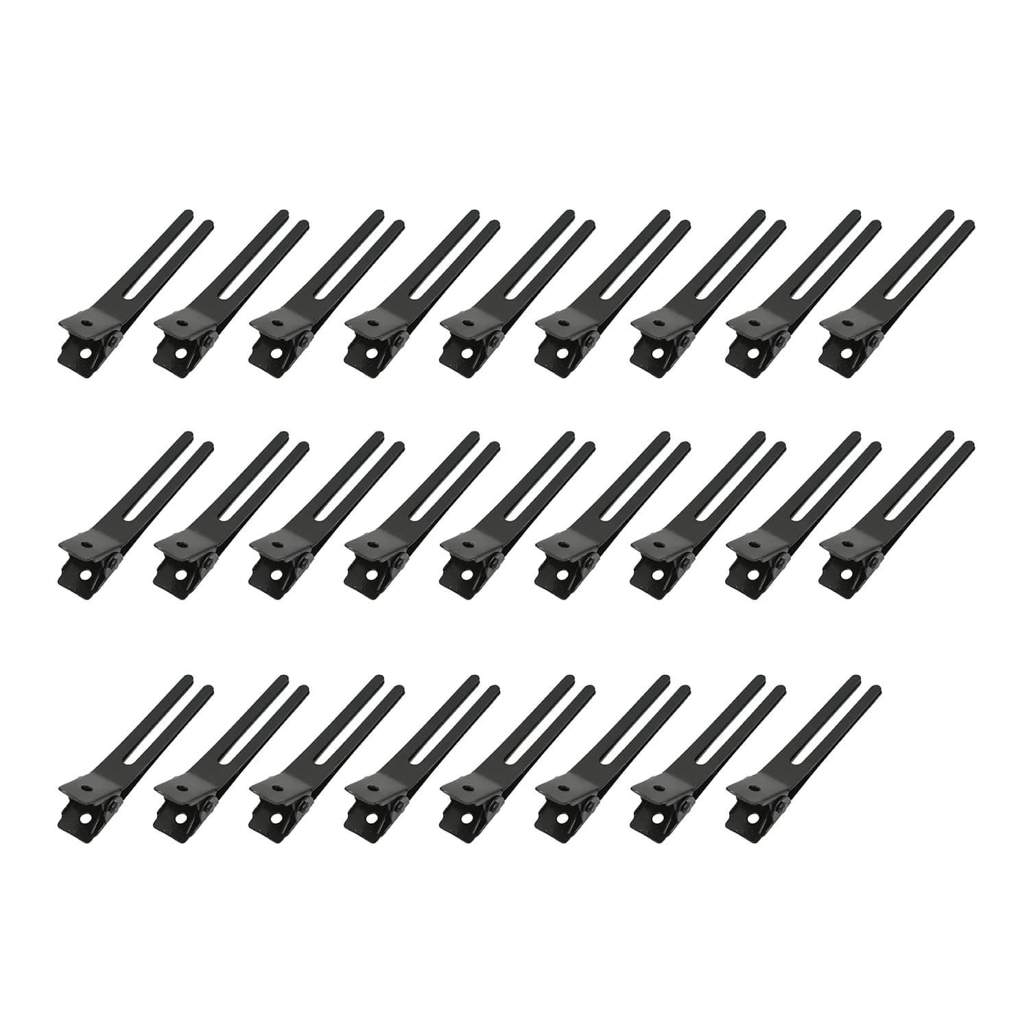 52 pieces hair clips hair clips for double-tip curling hair clips for black metal crocodile hairdressers wigs for hair styling salon