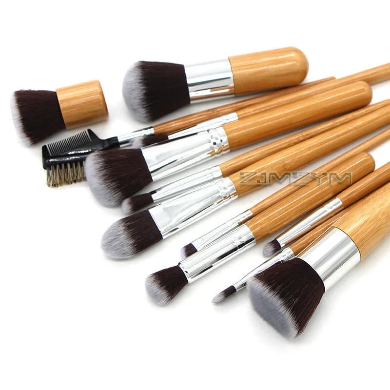 12 Pcs Makeup Brushes Set Soft Synthetic Brushes for Foundation Powder Blush Concealer Eyeshadow Vegan Cosmetic Brushes