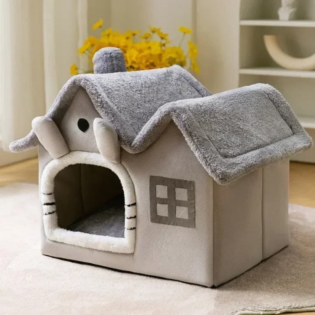 Cuccia Pieghevole per Cani e Gatti, Letto Caldo Invernale per Animali Domestici di Piccola e Media Taglia, Cesto, Nido, Divano per Cuccioli