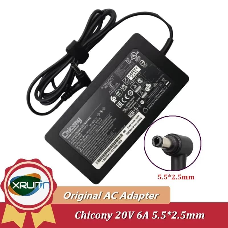 A17-120P2A ​ Caricabatterie adattatore CA originale Chicony A120A057Q 120W 20V 6A per kit Intel NUC 12 Pro NUC12WSHi7 Mini alimentatore per PC