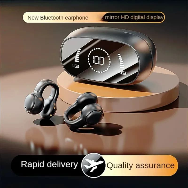 Nuovo Modello 2026 X51 Auricolari Wireless Bluetooth con Ricarica, Cuffie a Conduzione Ossea Sportive con Microfono