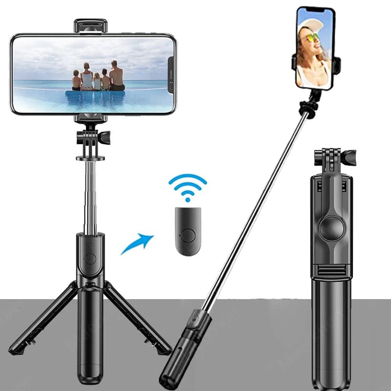Support for tripods for selfie stick wireless remote control Bluetooth extendable for iPhone Samsung Xiaomi mobile live streaming support