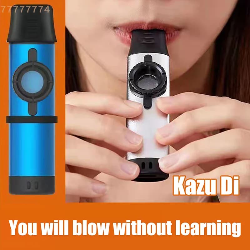 Kazoo musicale riutilizzabile per adulti e bambini; Funziona con chitarra, ukulele, violino, pianoforte; Facile da imparare per gli appassionati di musica