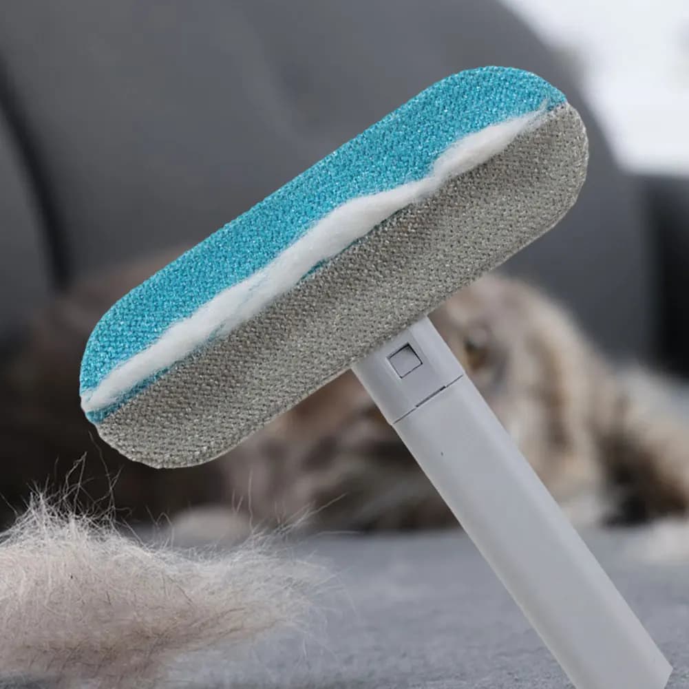 Spazzola per la rimozione dei peli di animali domestici con rullo adesivo riutilizzabile per la rimozione di peli di cani e gatti, strumento per la pulizia di auto e mobili