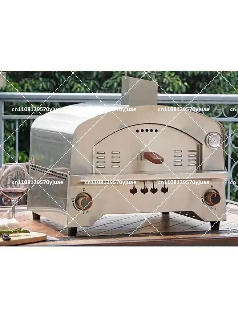 Portable Pizza 14 Inch Outdoor Gas Oven with Automatic Rotating Stone