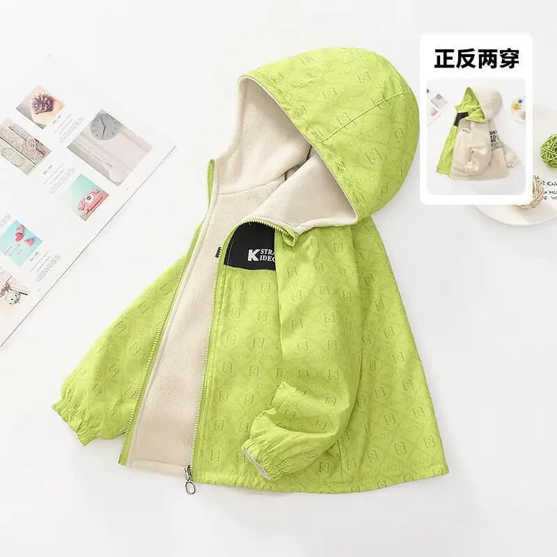 Set di cappotti casual Kawaii da campeggio antivento da indossare su entrambi i lati Abbigliamento per bambini Medio Grande Nuovi stili Moda Madre Bambini Ragazza