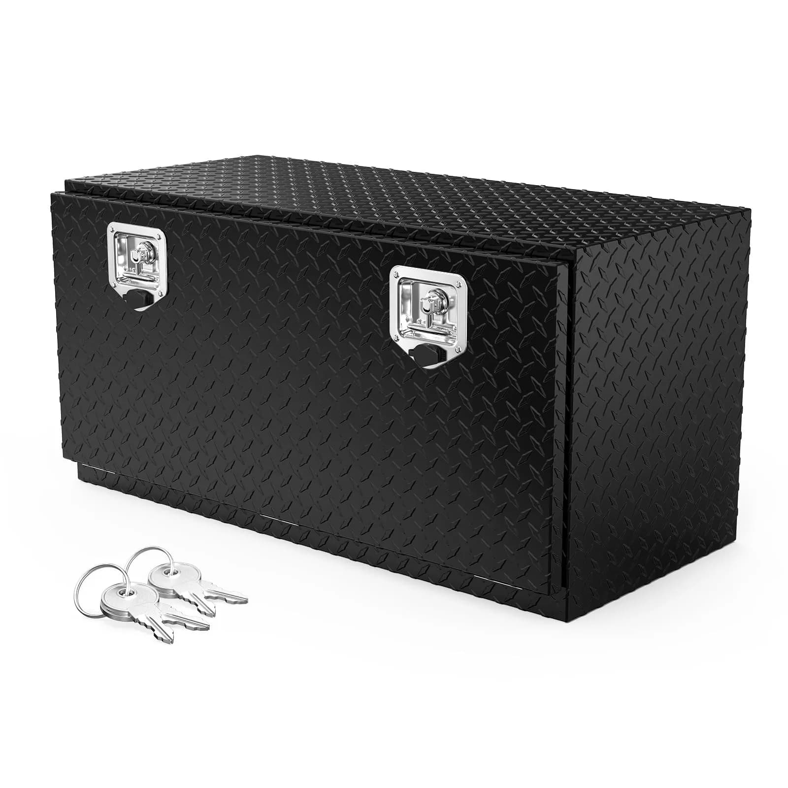 Cassetta Portautensili in Alluminio 36"L x 17"W x 18"H per Cassone Camion con Serratura e Chiavi