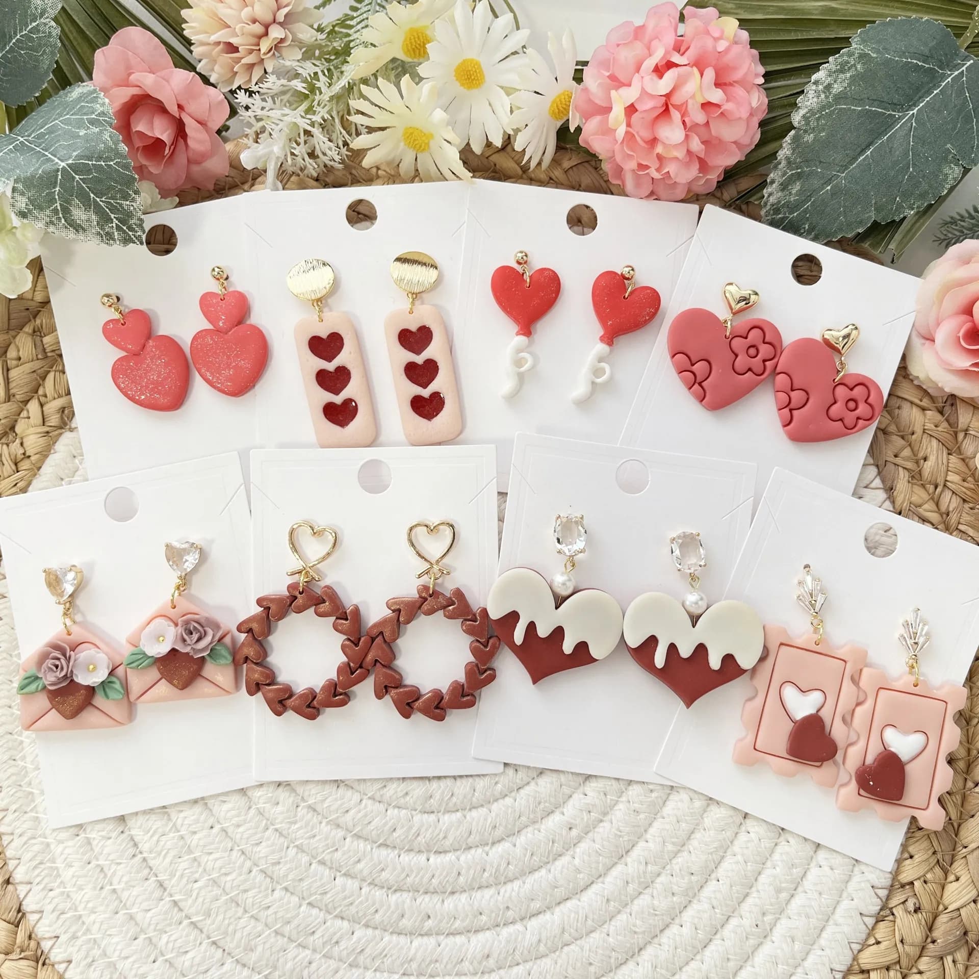 Pottery Mold Valentine's Day 11 Piece Set Polymer Clay Clay Molds Love Garland Ceramics High Precision Cutting Die Clay Cutter
