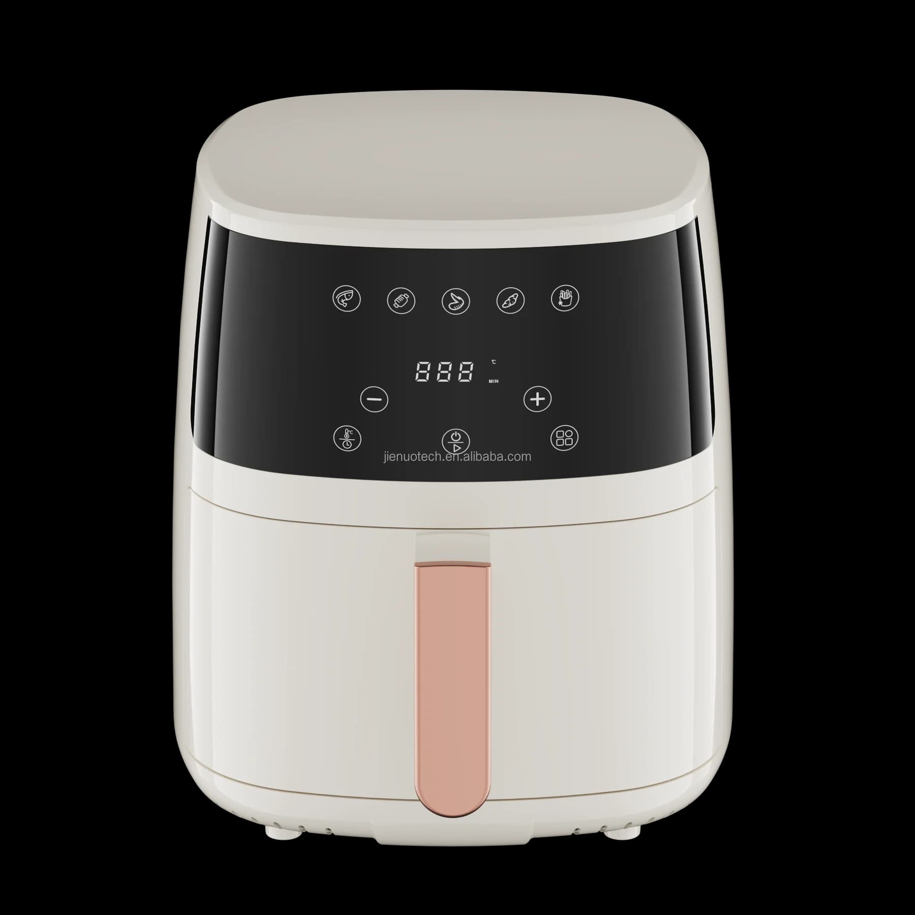 5 Liters Modern Design Electric Air Fryer, Multifunctional Automatic Digital Timer for Home Use, Intelligent Manual Square Plastic