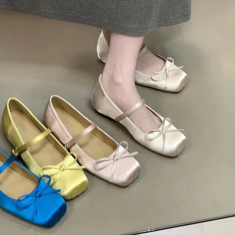 Nuove Ballerine Estive 2026 da Donna con Fiocco, Mocassini Comodi da Donna per Tutti i Giorni, Scarpe Basse Slip-on 45346