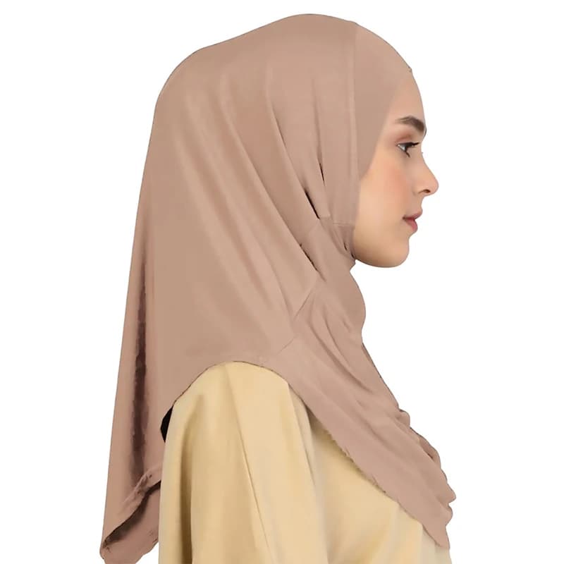 New Hijab Istantaneo in Soft Modal with Subhijab for Muslim Women, Integral Copricapo, Islamic Scarf, Turbante