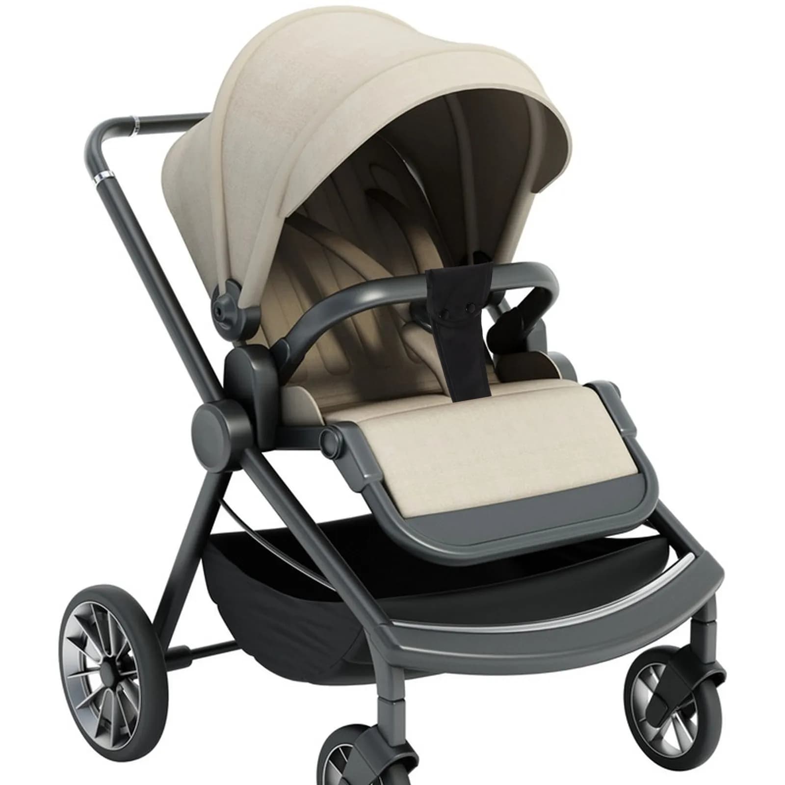 Cintura di sicurezza per passeggino da bambino, 3 pezzi, in tessuto Oxford, cintura di sicurezza universale per passeggino, cintura di rinforzo antiscivolo