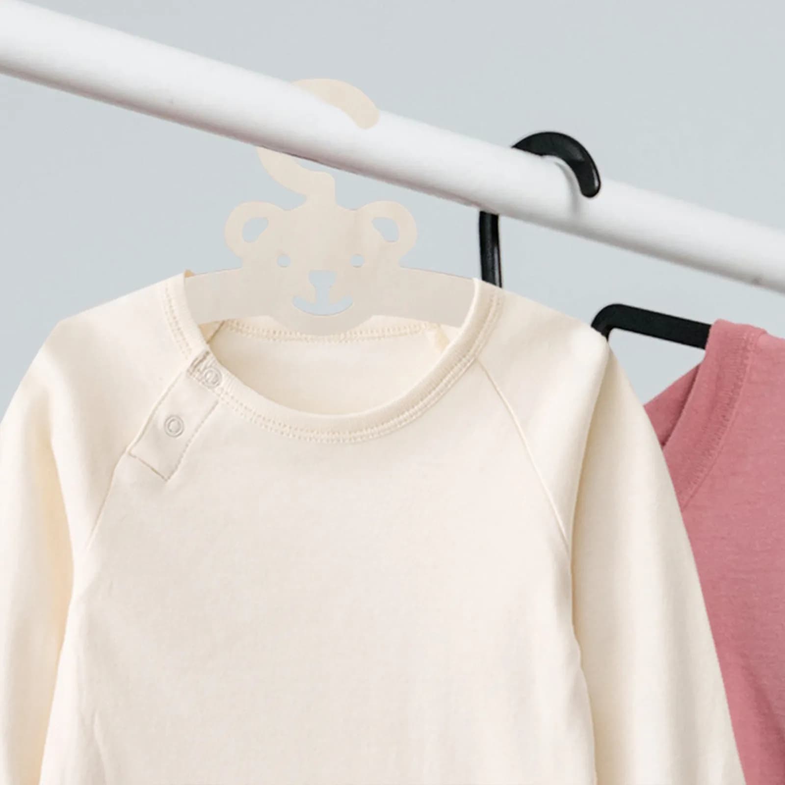 5pcs Wooden Hangers Spacesaving Coat Rack Clothes 'S Clothing Hangers Closet Pants Hanger
