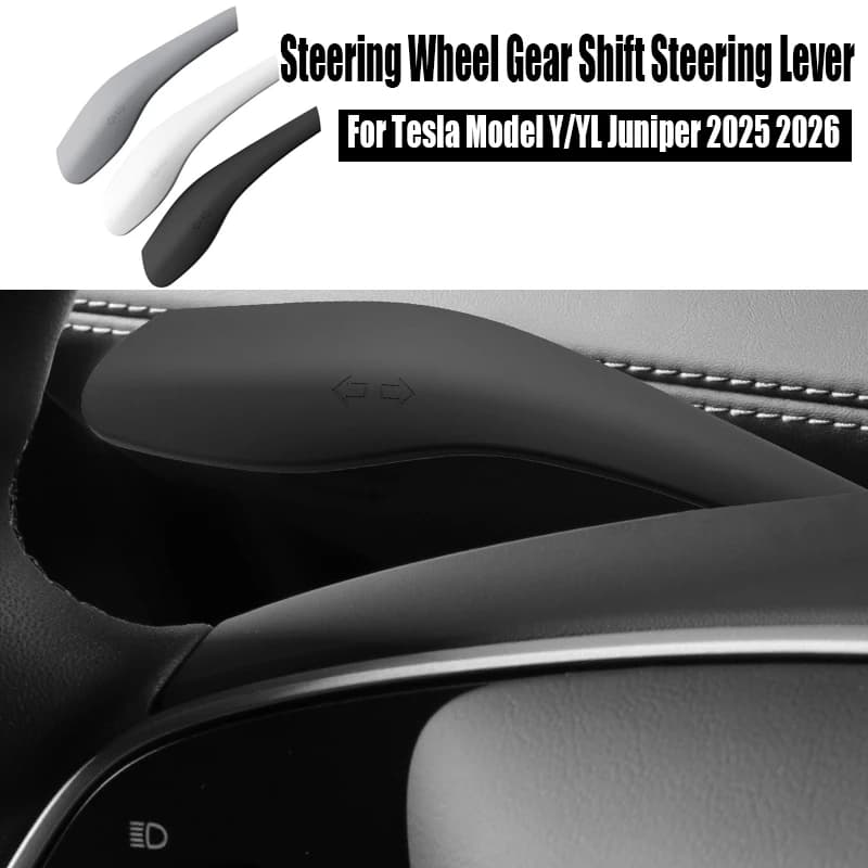 Copertura per Leva del Cambio sul Volante per Tesla Model Y/YL Juniper 2025 2026, Protezione per Leva del Cambio, Decorazione Auto