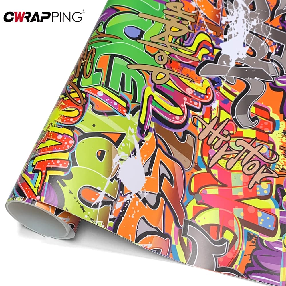 Pellicola Adesiva per Auto, Moto, Caschi, Skateboard, Decorazione Fai-da-Te, Graffiti, Adesivi Cartoon