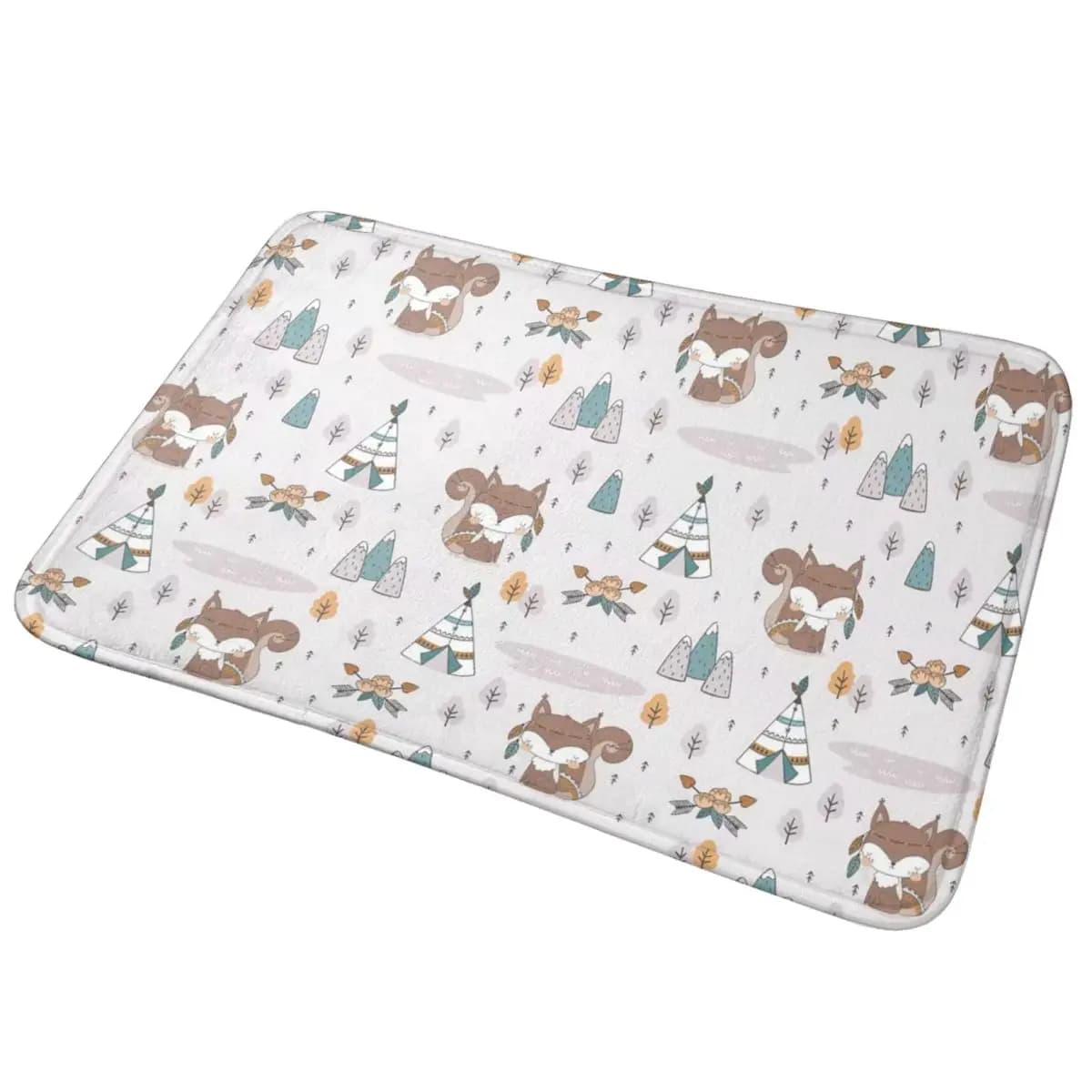 Cartoon Animal Bunny Bee Pattern Zerbino antiscivolo Tappetino antipolvere Tappeto per ingresso cucina Tappetini poggiapiedi camera da letto di casa