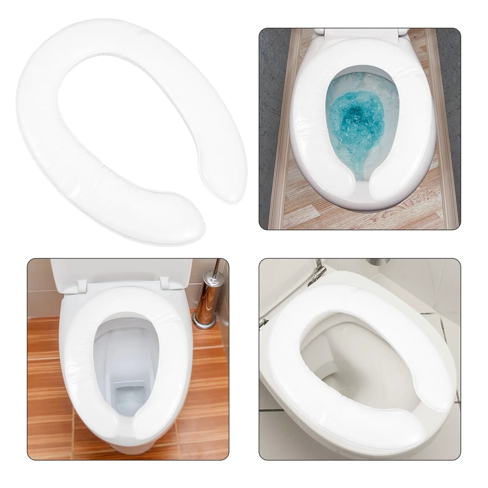 Cuscino Morbido Imbottito per Sedile WC per Bambini e Neonati, Ergonomico Antiscivolo, Coprisedile Imbottito Sostitutivo per Bagno