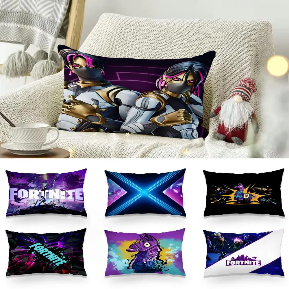Shooting game Fortnites Double-sided Printing Rectangle Pillow Case Bedside Pillowcase Sofa Cushion Cover Room Home Decoration