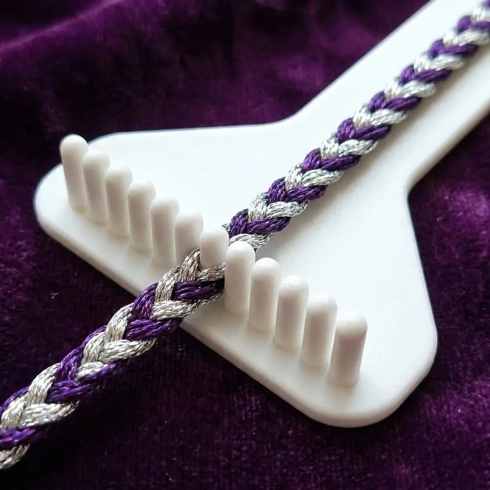 3D Printing DIY Rope Braiding Rack Adjustable Mini Handcraft Weaving Tool Plastic Handmade Knitting Loom Traditional Weaving