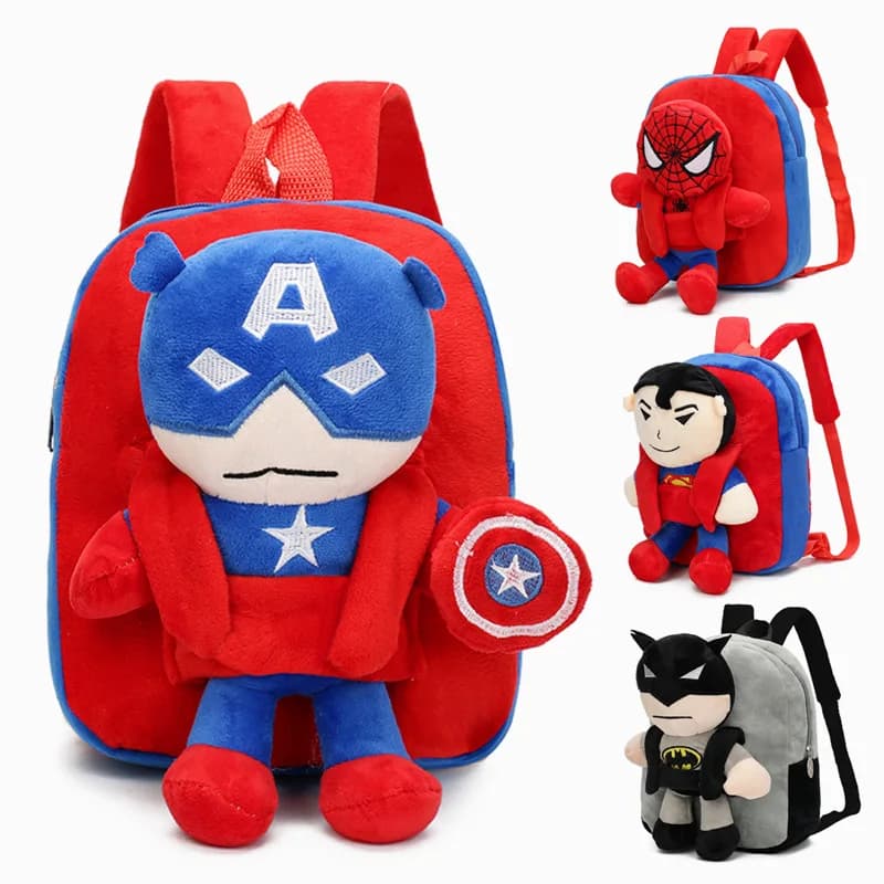 Hot Cartoon Cartoon Fashion Character Zaino per bambini Casual Zaino in peluche Simpatico asilo per ragazzo e ragazza, regalo per zainetto