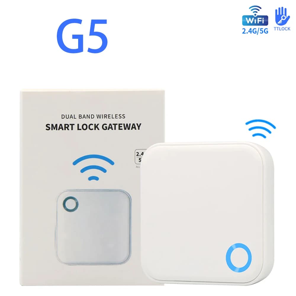 Il gateway TTlock G2 G5 G6 può collegare al WiFi 5G TTLock o l'APP TTHotel Gateway WiFi G5 2.4G e 5G WiFi per la serratura intelligente del telecomando