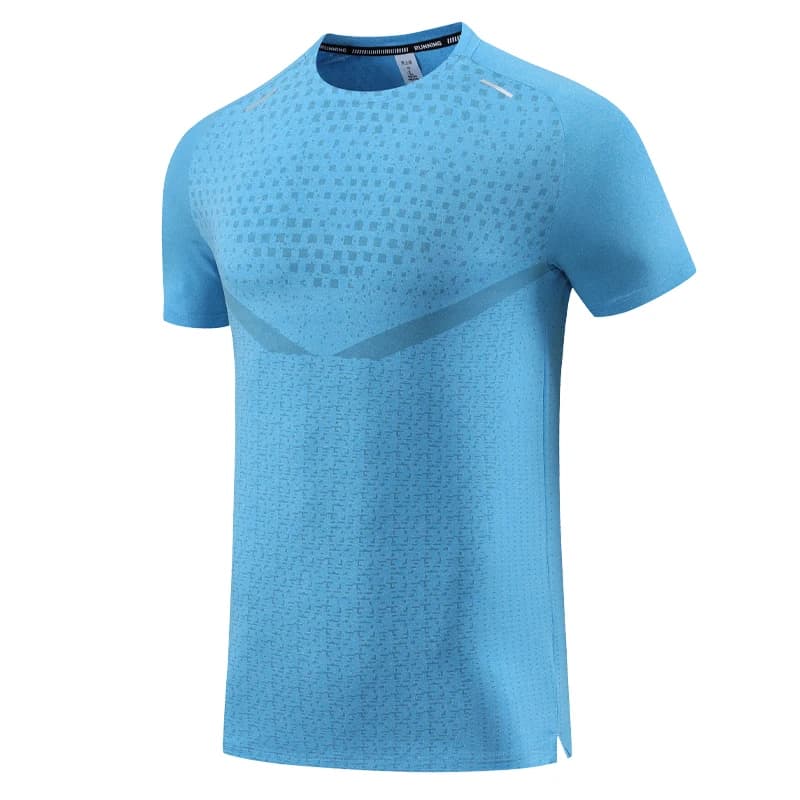 Stampa Camicie da palestra Moda Corsa Casual Jogging all'aperto Allenamento traspirante Maniche corte Nylon Allenamento ad asciugatura rapida Nuova maglietta