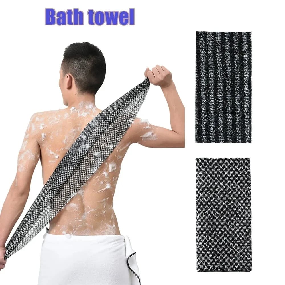 Unisex Bathing Scrubber Japanese Style Gentle Foaming Exfoliation Towel for Back Care at Home Long Lasting Body Scrub Deep Clean