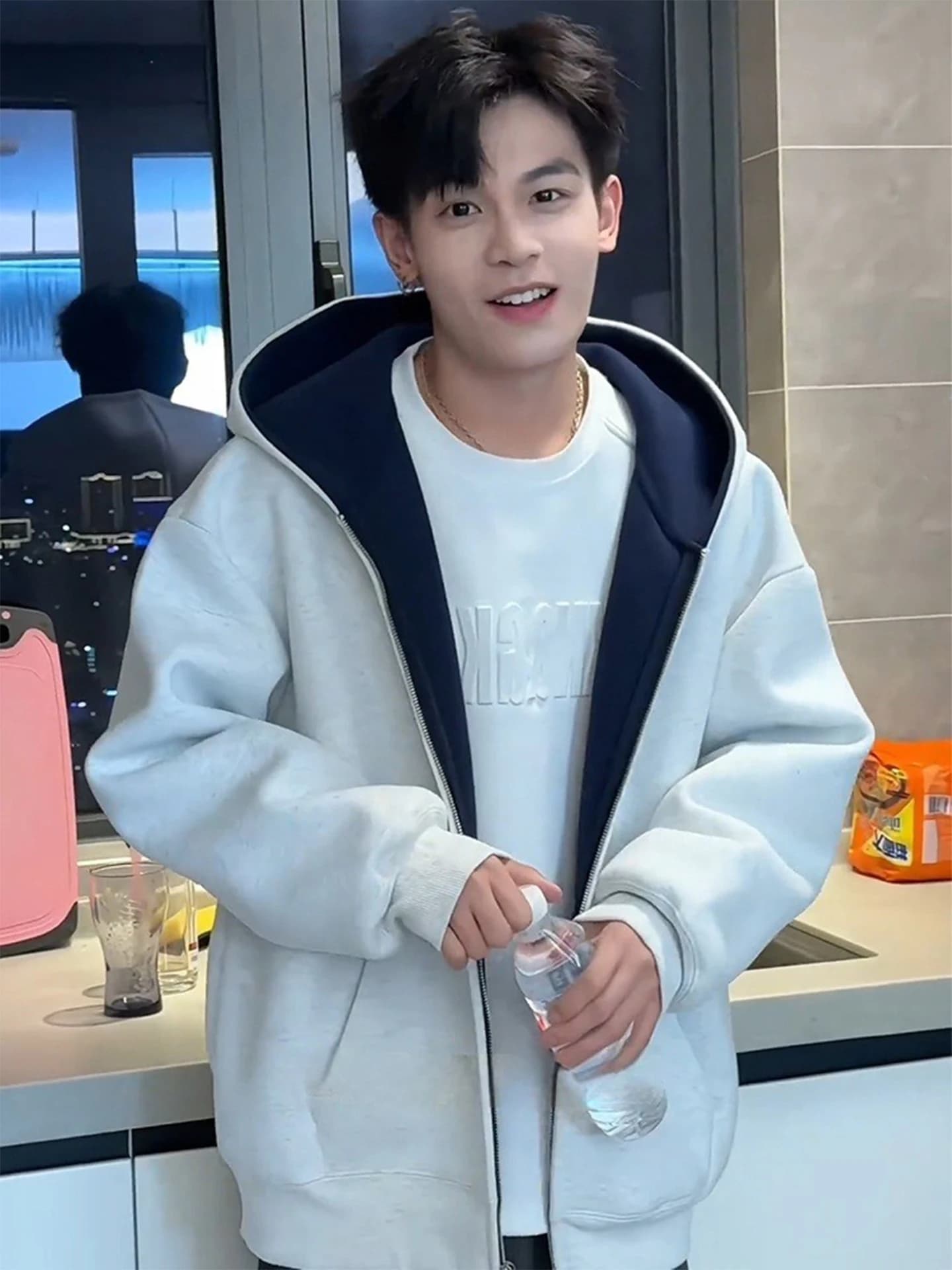 American Sle Heavyweight Hardwearing Hoodie Jaet Men's Oversize Double Zipper Design Casual Comfortable Long Sve Sweat...