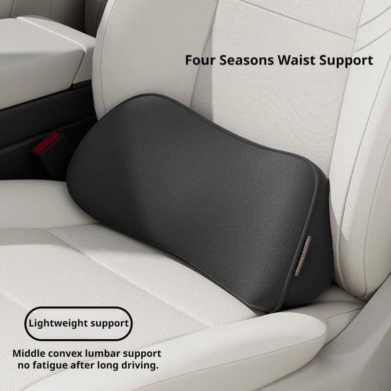 Car Lumbar Support Pillow Memory Foam Waist Cushion Fills Seat Gap Corrects Driving Posture Auto Interior Accessories