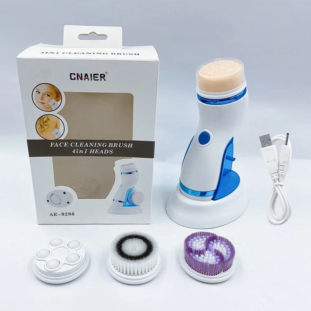 4 IN 1 Electric brush for facial cleaning Sonic cleaning brush for face cleaning Brush for exfoliating washing Detergent Beauty Skin Tool