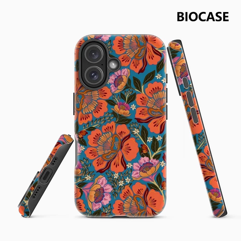 Custodia per telefono floreale Boho per custodia magnetica per iPhone 17 16 15 14 13 Pro Max Plus, custodia robusta a strato singolo/doppio