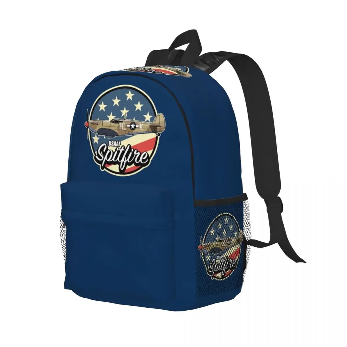 Zaino RAF Supermarine Spitfire Fighter Aircraft Plane Airplane per studenti, ragazzi e ragazze, borsa per libri, borsa per la scuola, borse a tracolla per computer