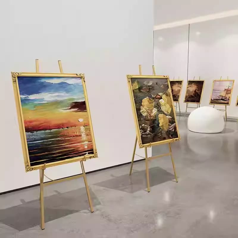 Drawing Sup Board Metal Furniture Accessories Firm Wedding Welcome Brand Iron Easel Picture Frame Display Stand Metal Frame