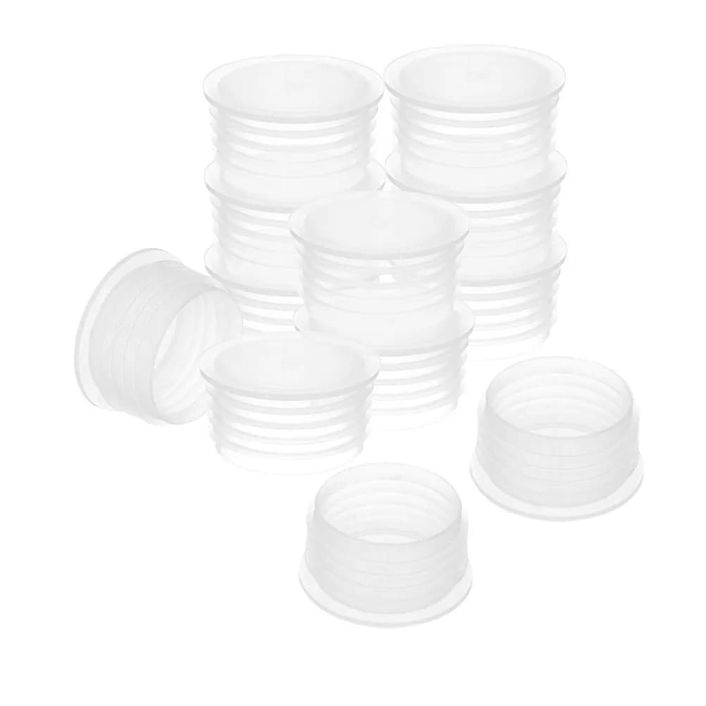 12Pcs Plant Container Accessories Reusable Clear Round Plastic Sealing Plugs for Balcony Planters Vegetable Boxes Garden Pot