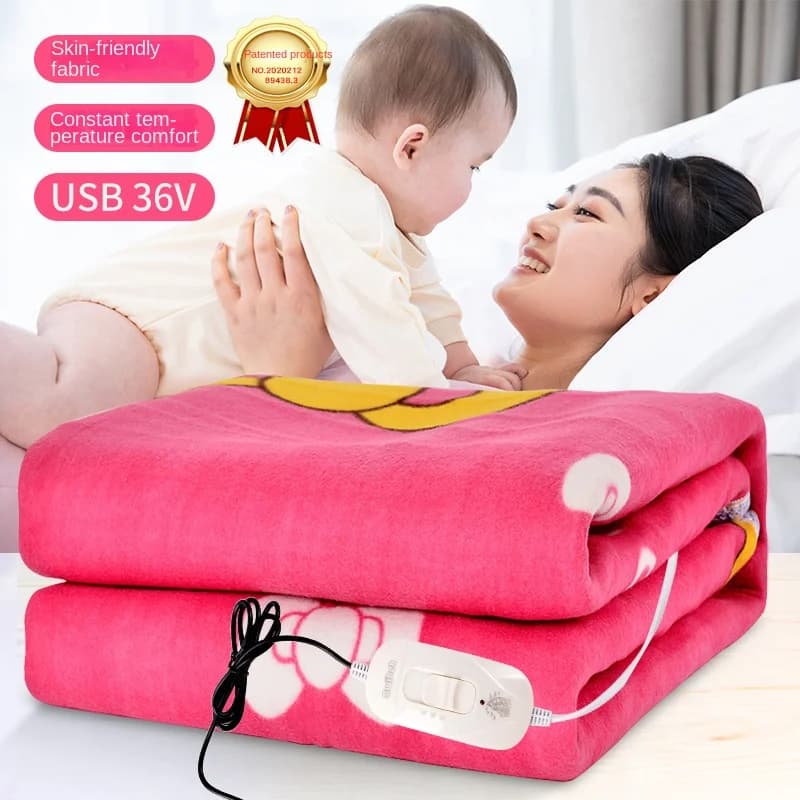 220V Nuova coperta elettrica domestica per dormitorio con controllo singolo e doppio, riscaldamento a temperatura sicuro e intelligente in inverno D226