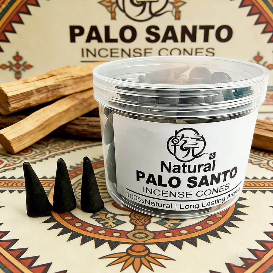 99 coni profumati premium al palo santo, fatti a mano, adatti per yoga, meditazione, lettura e decorazione di casa e ufficio.