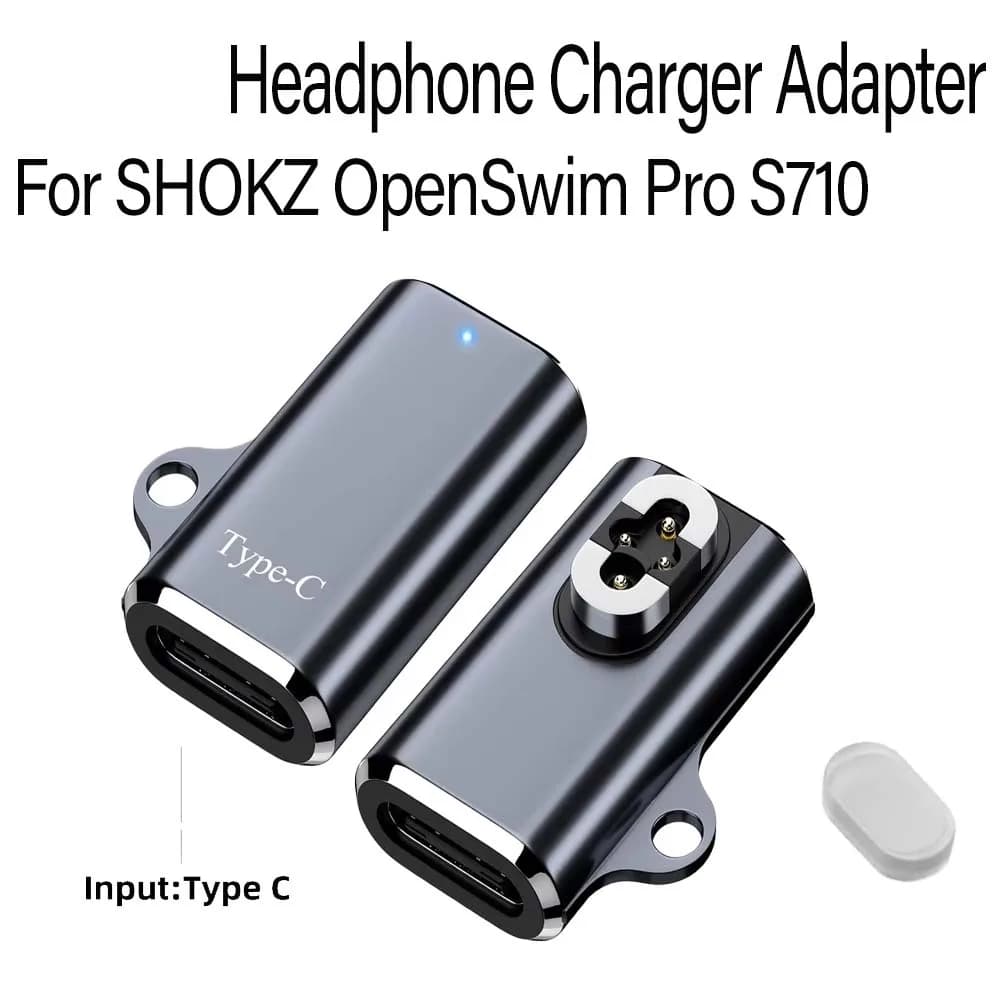 USB C cable with magnetic charging adapter for OpenSwim Pro, type C charger compatible with Shokz S710 bone conduction headphones