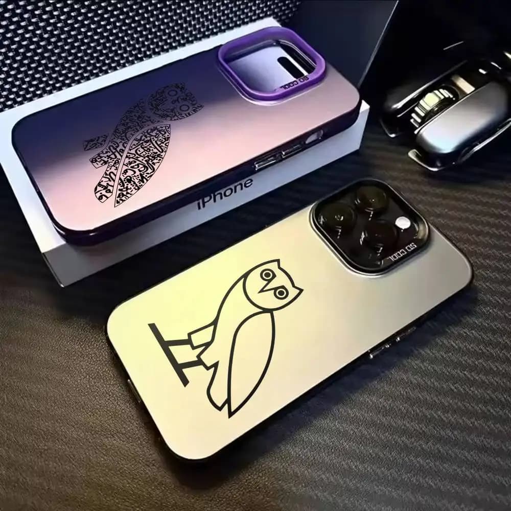 Drake O-OvO OWL Cool Phone Case For iPhone 17,16,15,14,13,12,11,Mini,Pro,E,MAX White Matte Shockproof Cover