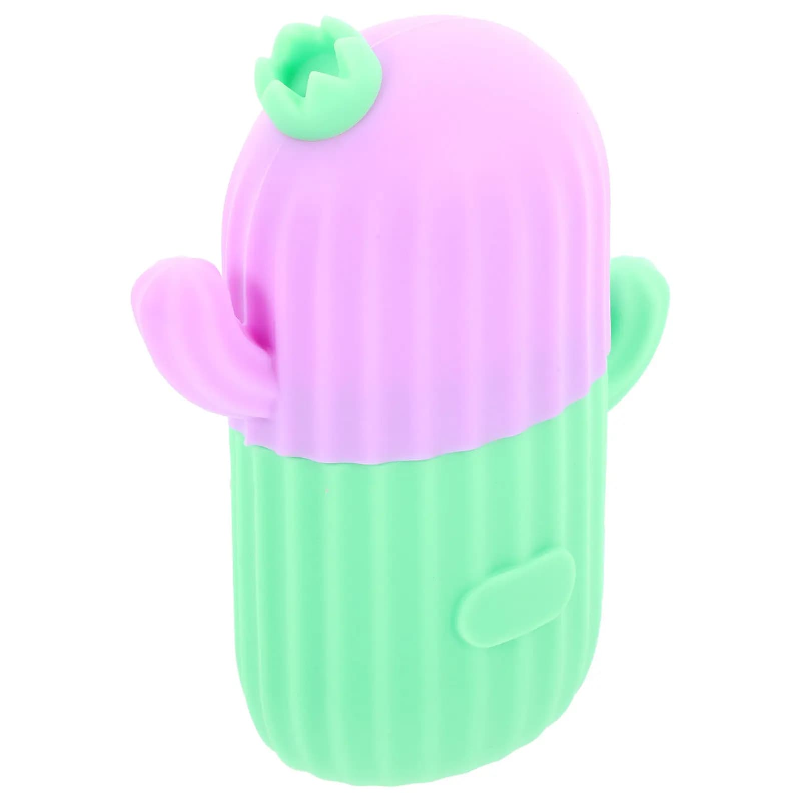 Rullo di Ghiaccio in Silicone a Forma di Cactus per Viso, Raffreddamento della Pelle, Cura degli Occhi, Riduzione del Gonfiore, Sollievo da Scottature Solari, Portatile e Riutilizzabile