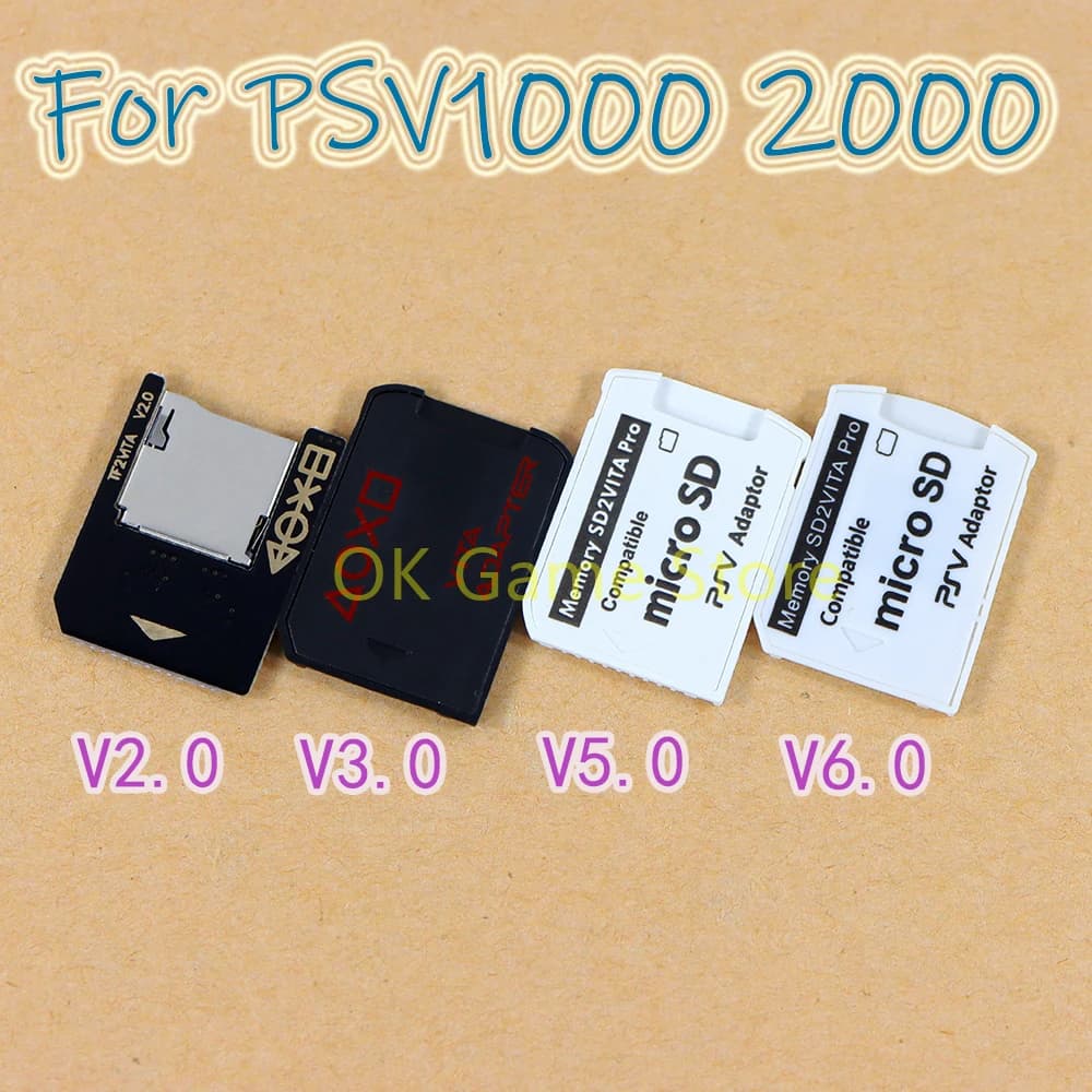 Slot per scheda di memoria Micro SD per SD2VITA Pro Adattatore V2 V3 V5 V6 Convertitore lettore per PS Vita PSV 1000 2000 Per PSV1000 2000