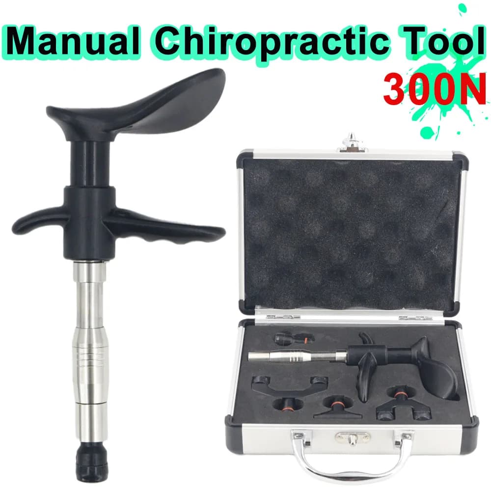 New 300N Manual Chiropractic Pistola for Vertebral Column Pain, Column Modulation Massage Massage Correction Tool