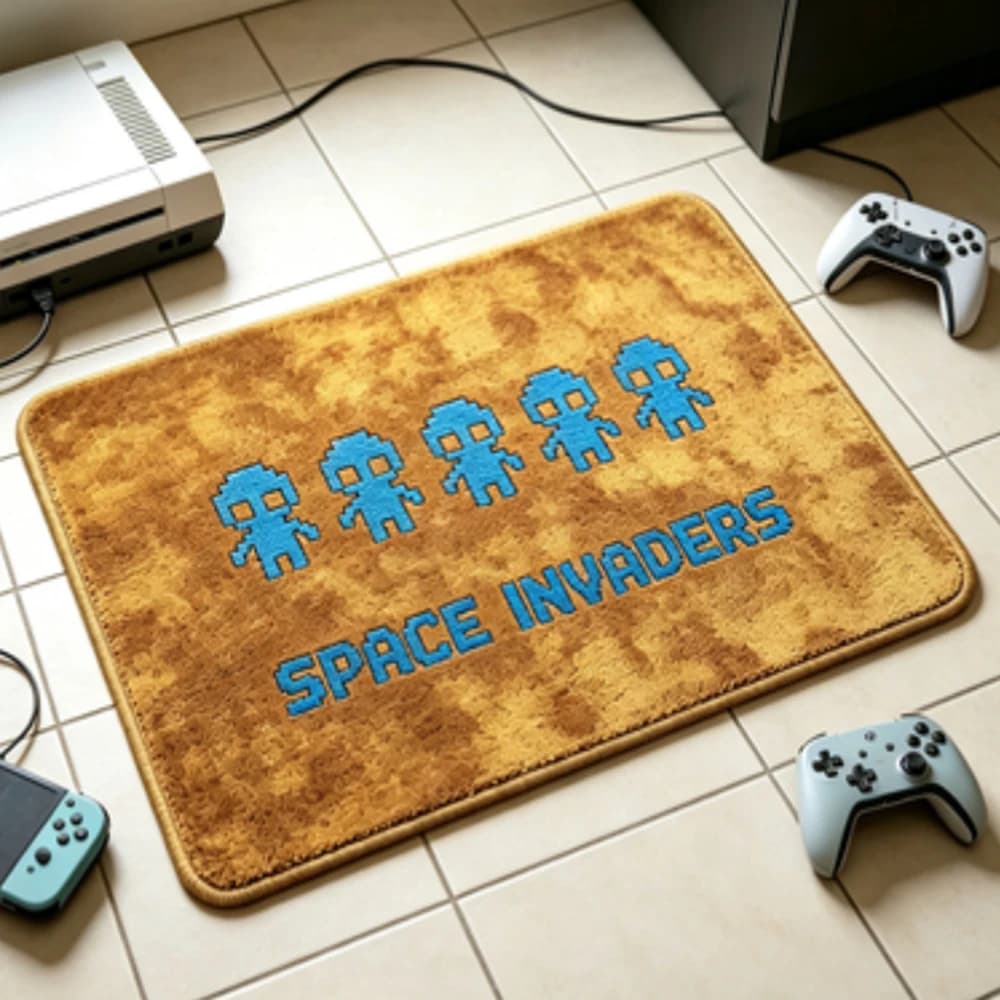 Personalized Gaming Mat Funny Alien Print Non Slip Floor Rug For Living Room Decor Custom Home Decoration Gift For Gamer