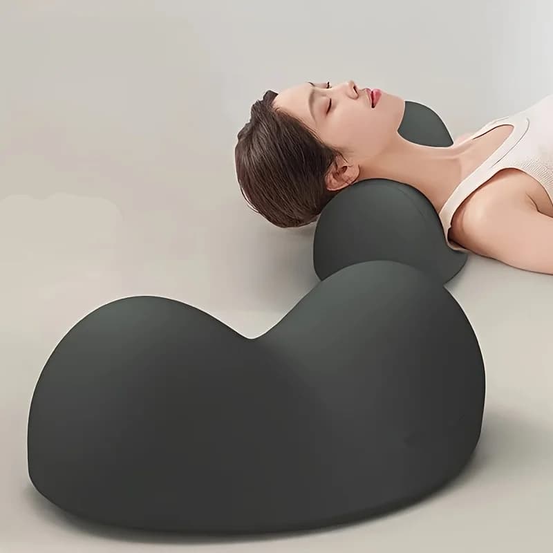 Ergonomic Cervical Neck Pillow for Sleep Support and Spine Alignment Machine Washable for Adult Bedroom Bed Use