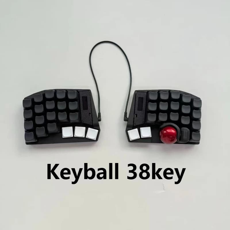 Keyball 38 tasti RGB Tastiera divisa Trackball Kit hot swap Firmware Zmk Tastiera separata cablata Ergonomia Personalizzabile Basso profilo