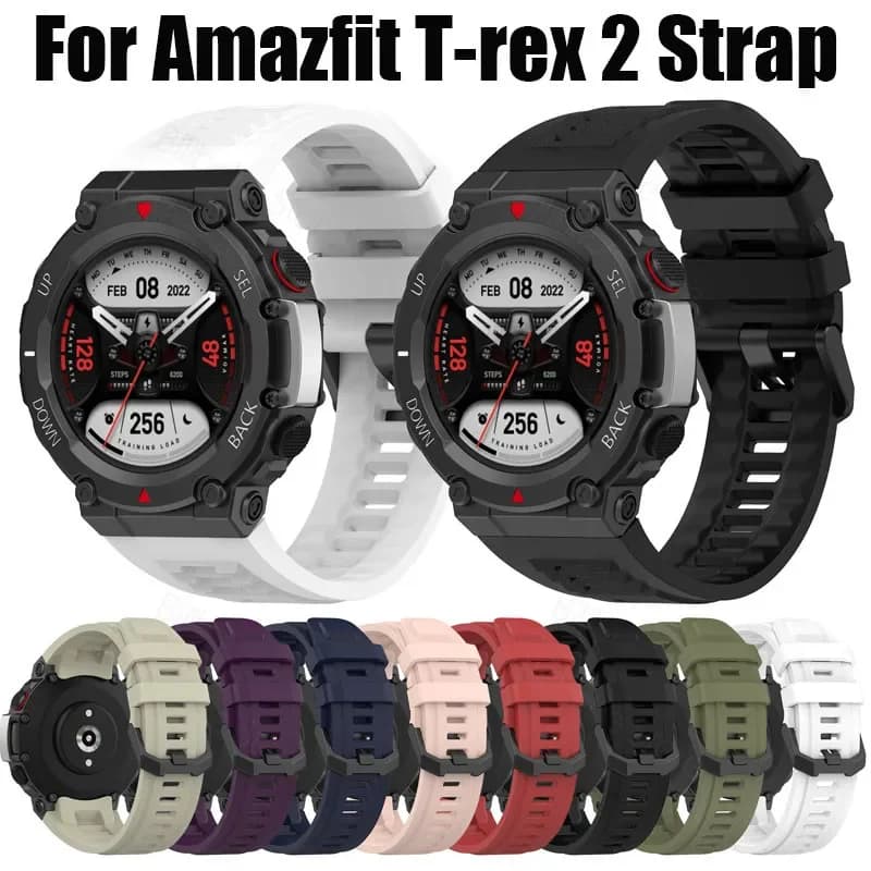 Amazfit T-rex 2 original silicone spare strap for Amazfit T-rex 2 Smart Watch Correa Belt
