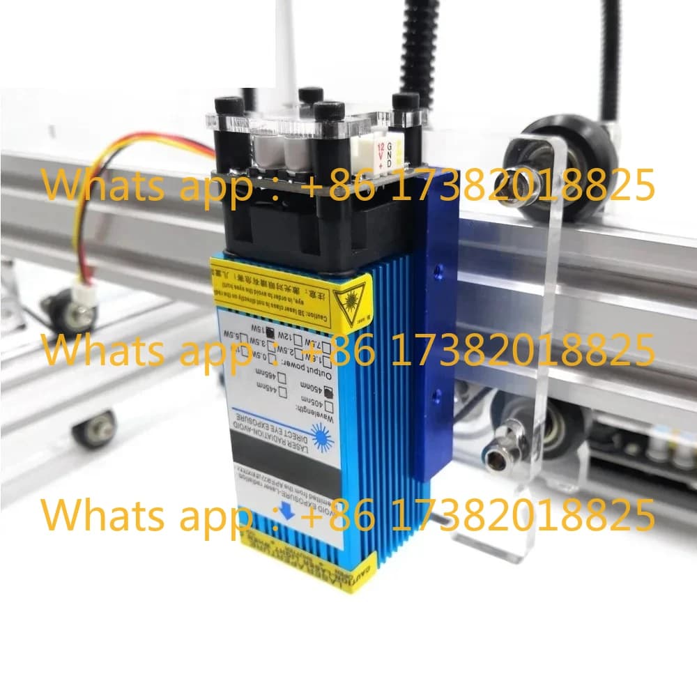 5500mw 2500mw 15000mw 33mm Modulo laser blu regolabile Incisione laser CNC Modulo PWM/TTL 3500mw Taglierina laser per CNC3018pro