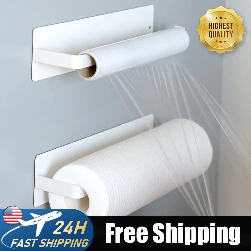 Portarotolo Magnetico per Carta Igienica e Asciugamani, Supporto con Forte Magnete per Cucina e Bagno