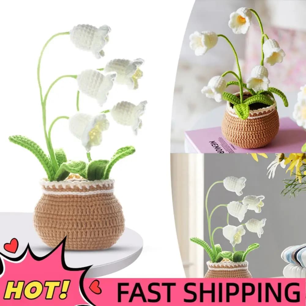 Kit per Principianti di Uncinetto con Fiori, Set Creativo per Cucito e Lavoro a Maglia, Materiale per Realizzazione Fiori Fai-da-Te
