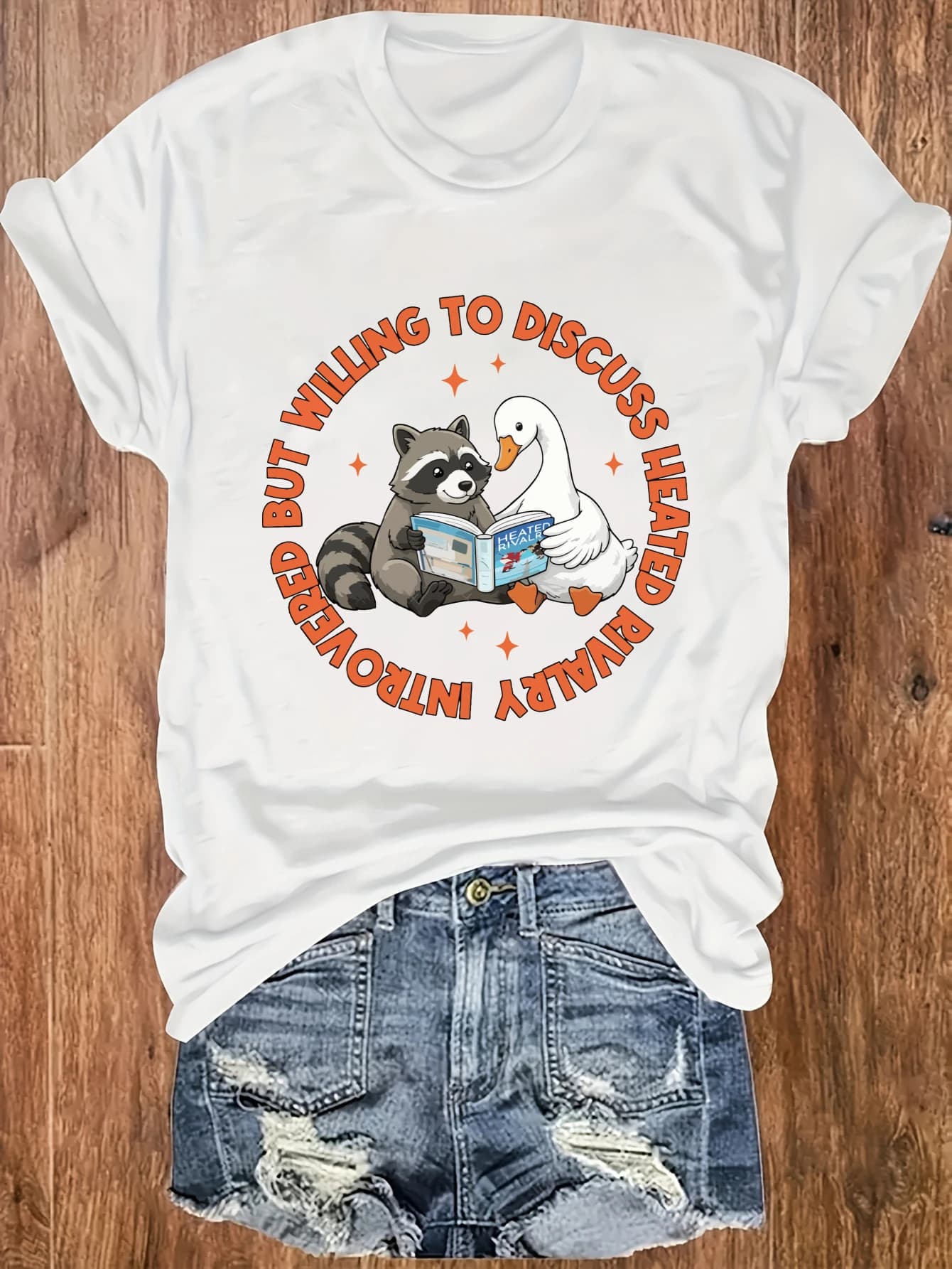 Women's plus size tank top Racoon And Duck Reading Book Suitable for sports and daily wear summer beach vacation top summer